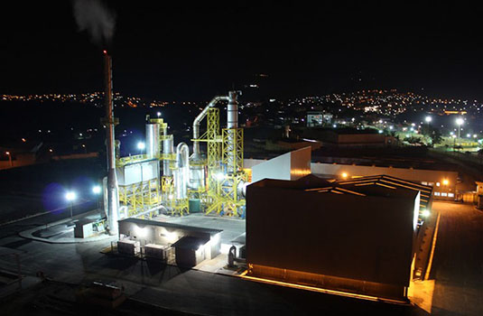 Usina de incineração de resíduos industriais em Sarzedo - MG.